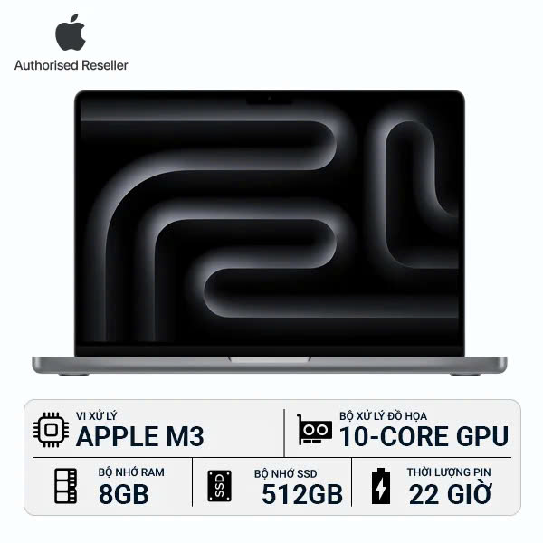 MacBook Pro M3 14 inch 2023 - RAM 16GB - 512GB