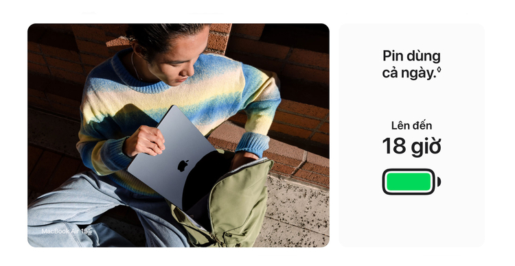 MacBook Air M3 16GB 512GB được trang bị con chip M3 tiên tiến, hỗ trợ vận hành trơn tru