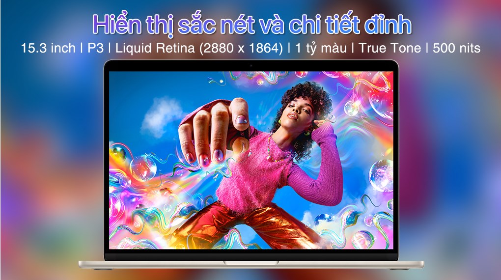 MacBook Air M3 2024 15 inch 8CPU/10GPU - RAM 16GB - 256GB