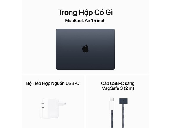 MacBook Air M3 2024 15 inch 8CPU/10GPU - RAM 16GB - 512GB